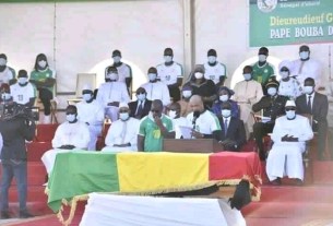 Photo de la cérémonie du décès de Pape Bouba Diop
