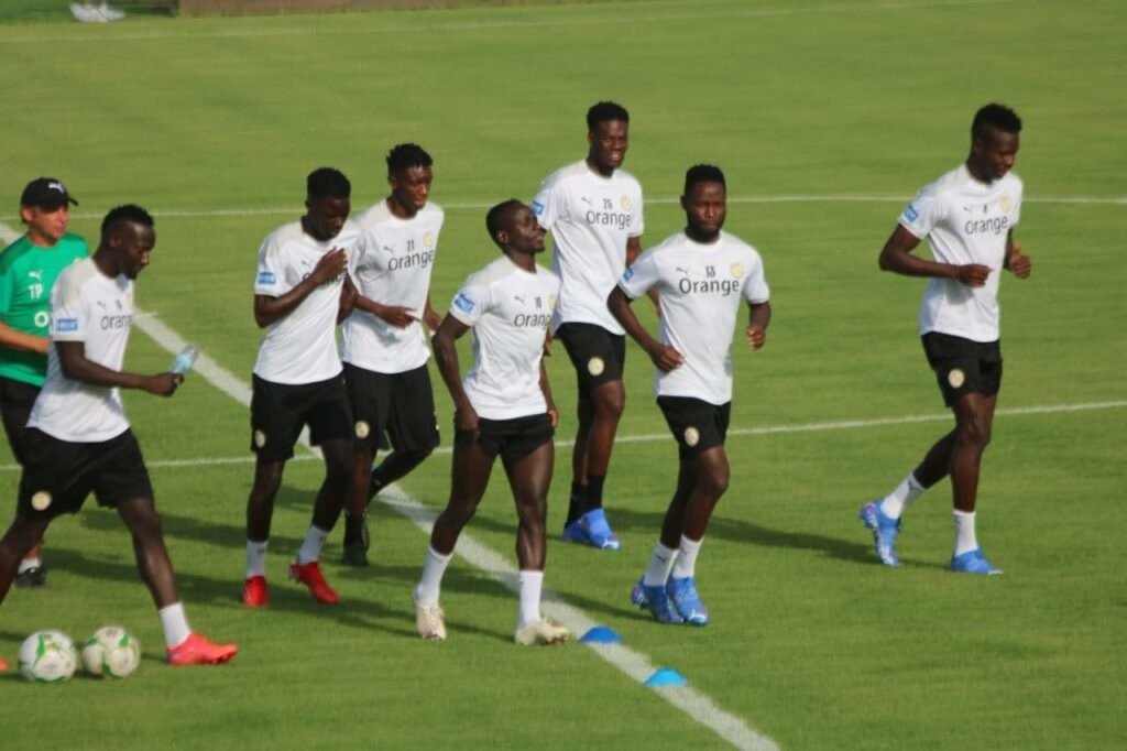 Equipe du Sénégal (Les lions) en entrainement