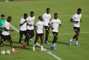 Equipe du Sénégal (Les lions) en entrainement