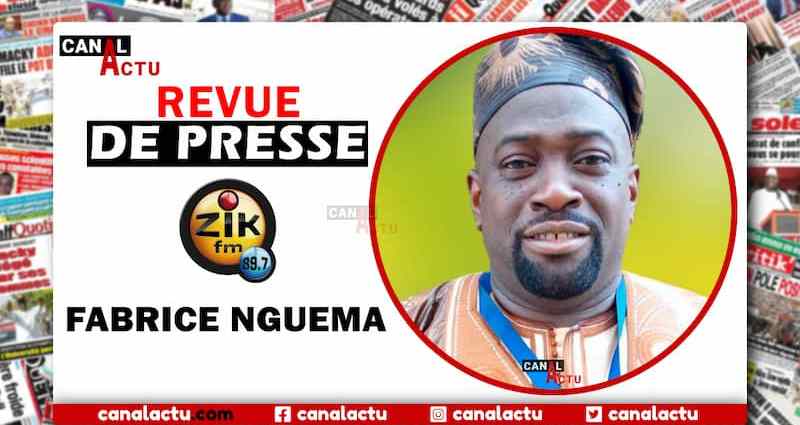 Revue de presse Zik Fm de Fabrice Nguema.
