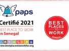 Paps certifié Best Place To Work au Sénégal pour l’année 2021.