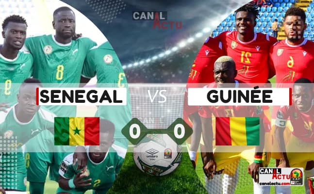 CAN Cameroun 2021 Sénégal vs Guinée.
