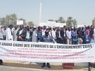 grève des enseignent Sénégal, marche, manifestations.