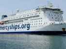 Le MV Global Mercy (Mercy Ships), le plus grand navire-hôpital civil au monde.