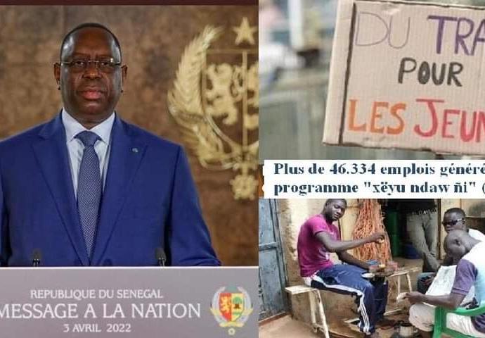 Discours à la nation du chef de l'Etat Macky Sall, à l'occasion de la fête de l’indépendance du Sénégal avril 2022.