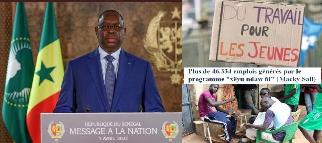 Discours à la nation du chef de l'Etat Macky Sall, à l'occasion de la fête de l’indépendance du Sénégal avril 2022.