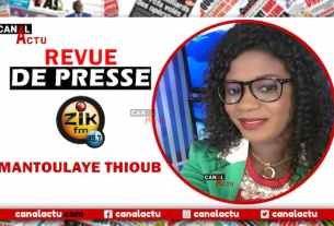Revue de presse ZIK Fm Mantoulaye Thioub NDOYE.