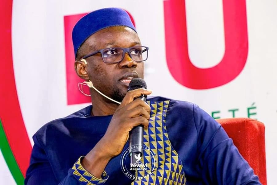 Le président Ousmane Sonko.