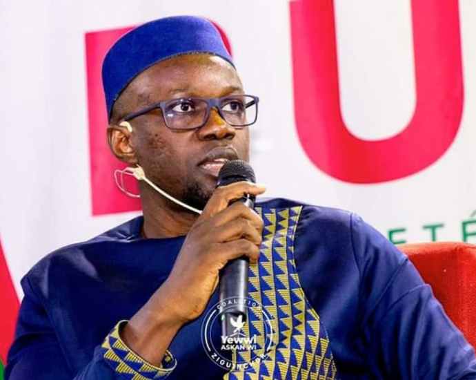 Le président Ousmane Sonko.