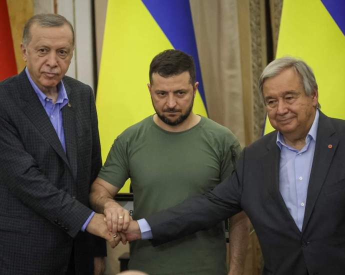 Zelensky, Erdogan et Gutteres