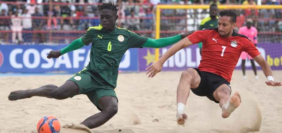 Beach Soccer Les Lions du Senegal vs Egypte en Coupe Cosafa.