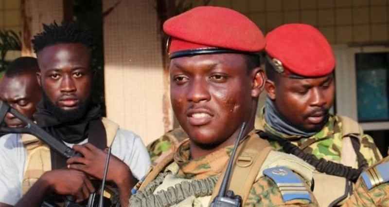 Le capitaine Ibrahim Traoré, président de la transition, Burkina Faso
