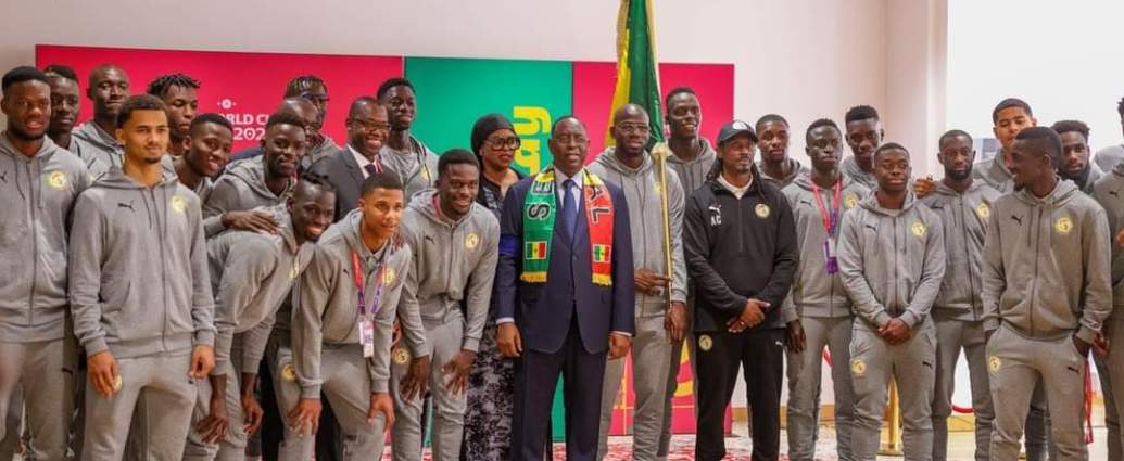 Qatar 2022 : les lions du Sénégal ont reçu le drapeau national à Doha
