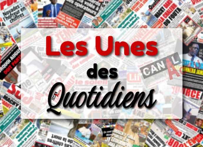 Revue de presse Sénégal, les unes des quotidiens Dakar