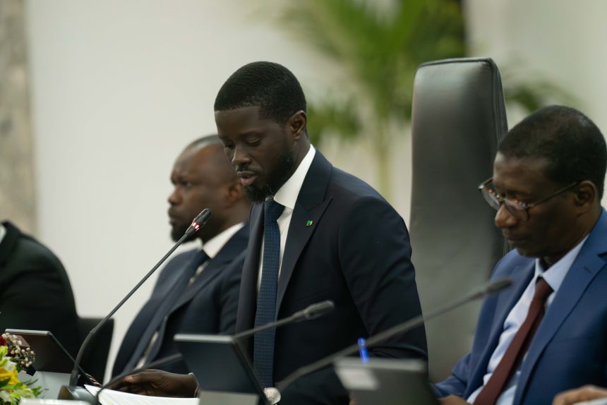 Bassirou Diomaye Diakhar FAYE Conseil des ministres