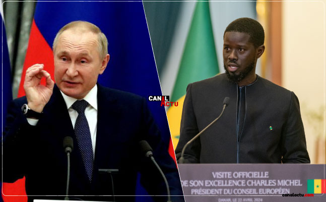 Bassirou Diomaye Faye et Vladimir Poutine