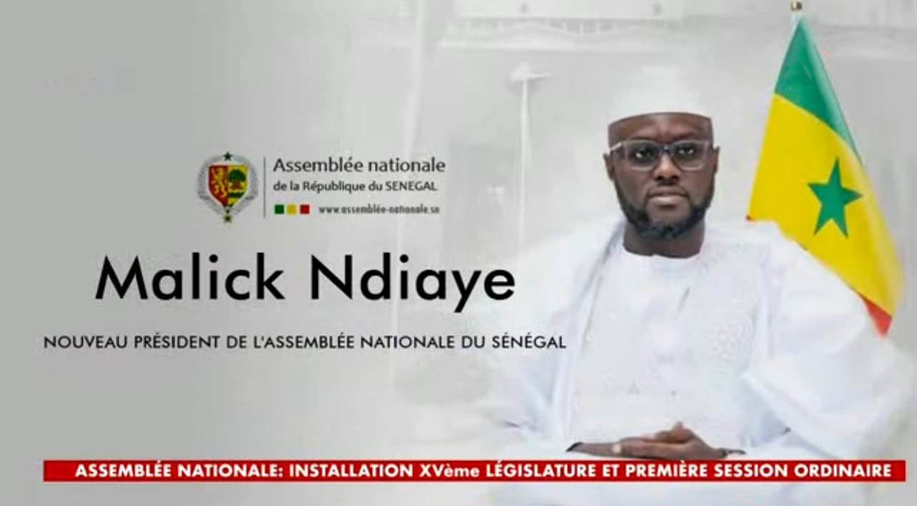 Seul candidat pour le poste, El Malick Ndiaye a été officiellement élu Président de