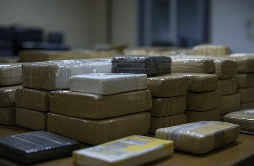 Trafic de drogue Saisie de paquets