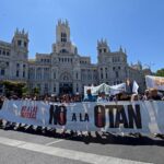 Manifestation anti-OTAN avant le sommet